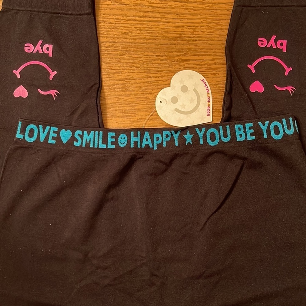 Two pair of little miss matched leggings. - Picture 11 of 11